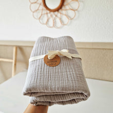 Afbeelding in Gallery-weergave laden, Hydrofiel doek Light Grey (3-laags)