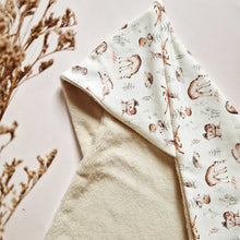 Afbeelding in Gallery-weergave laden, Wikkeldeken Bosdieren (Bamboe wellness fleece)