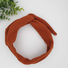 Afbeelding in Gallery-weergave laden, Haarbandeau Cognac rib