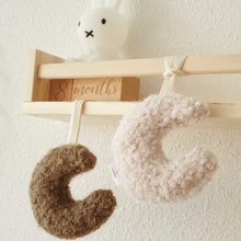 Afbeelding in Gallery-weergave laden, Maan speendoekje boucle (Beige/Olive)